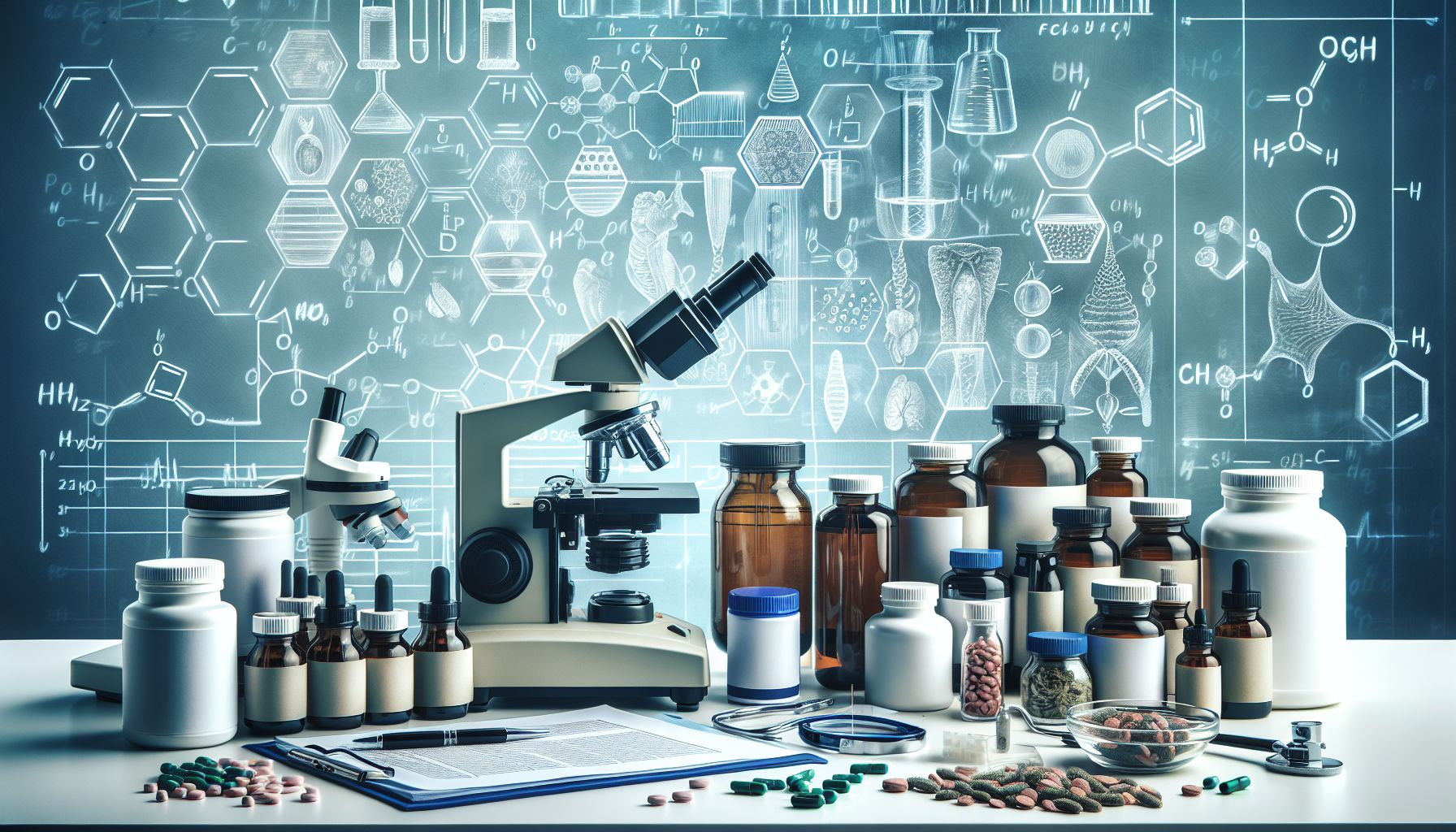 Image showcasing a collection of potency improvement supplements